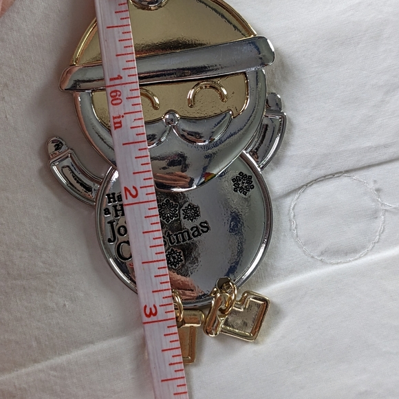 Howard's NWT Holiday Icon Christmas Santa necklace silver gold - Picture 15 of 15